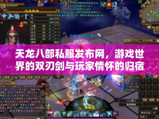 天龙八部私服发布网，游戏世界的双刃剑与玩家情怀的归宿
