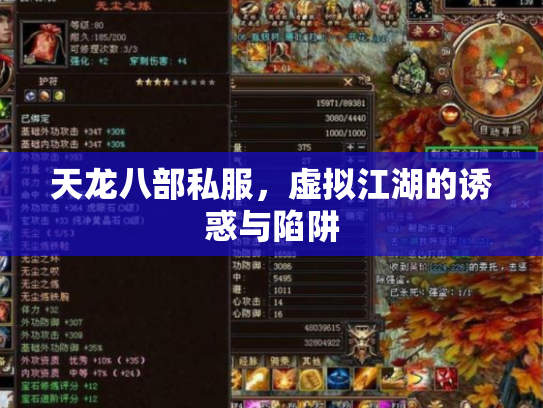 天龙八部私服，虚拟江湖的诱惑与陷阱