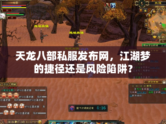 天龙八部私服发布网，江湖梦的捷径还是风险陷阱？