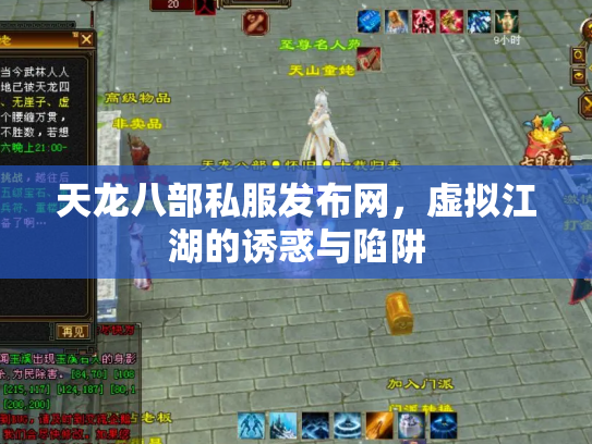 天龙八部私服发布网，虚拟江湖的诱惑与陷阱