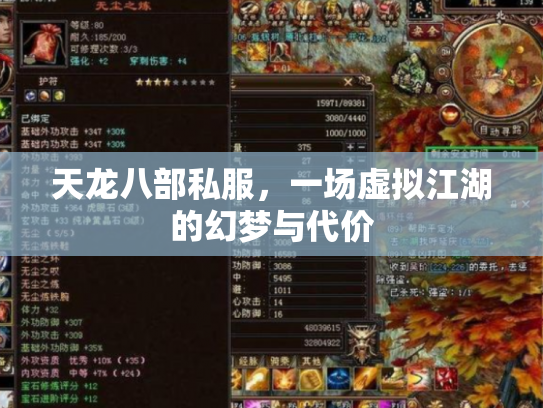 天龙八部私服，一场虚拟江湖的幻梦与代价