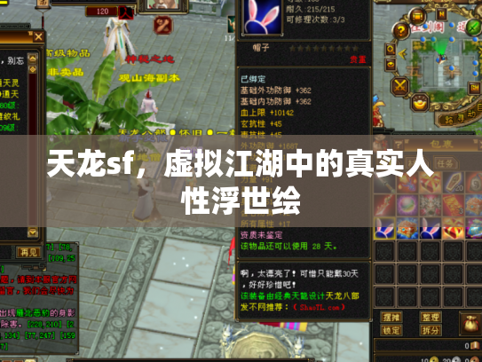 天龙sf，虚拟江湖中的真实人性浮世绘