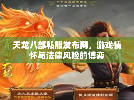 天龙八部私服发布网，游戏情怀与法律风险的博弈