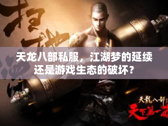 天龙八部私服，江湖梦的延续还是游戏生态的破坏？