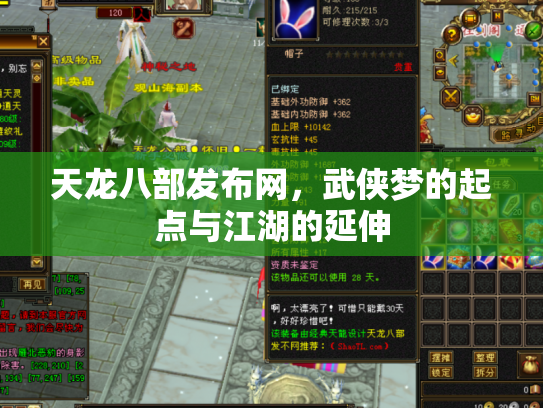天龙八部发布网，武侠梦的起点与江湖的延伸