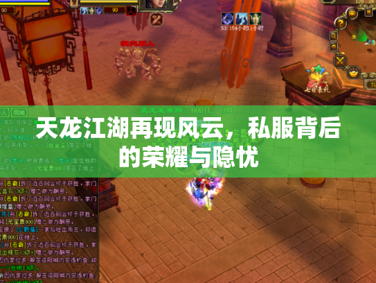 天龙江湖再现风云，私服背后的荣耀与隐忧