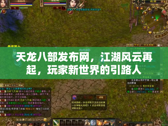 天龙八部发布网，江湖风云再起，玩家新世界的引路人