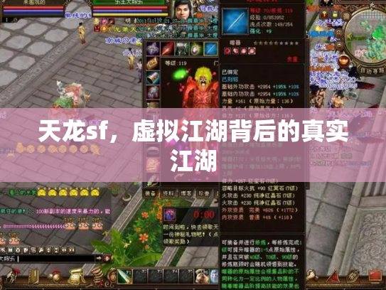 天龙sf，虚拟江湖背后的真实江湖