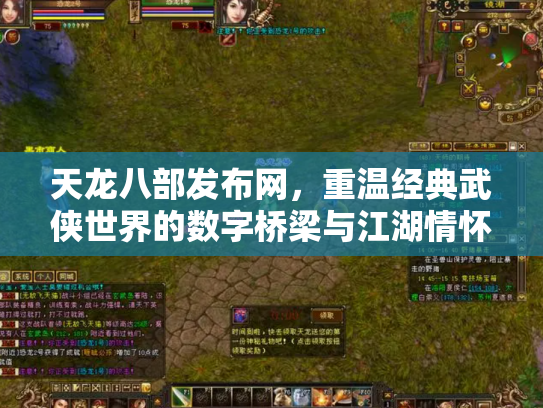 天龙八部发布网，重温经典武侠世界的数字桥梁与江湖情怀