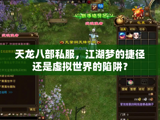 天龙八部私服，江湖梦的捷径还是虚拟世界的陷阱？
