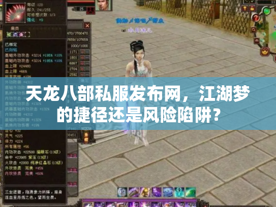 天龙八部私服发布网，江湖梦的捷径还是风险陷阱？