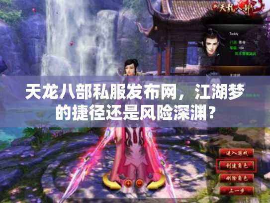 天龙八部私服发布网，江湖梦的捷径还是风险深渊？