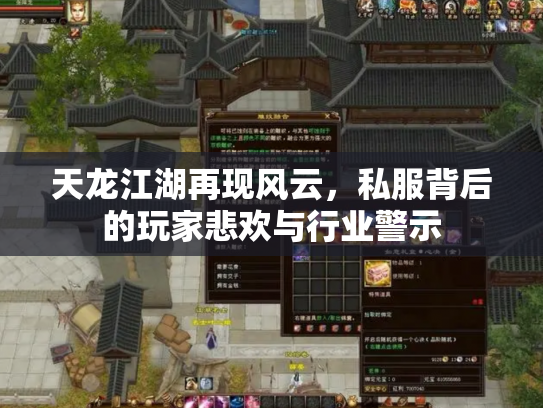 天龙江湖再现风云，私服背后的玩家悲欢与行业警示