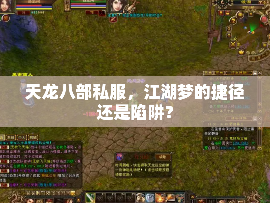 天龙八部私服，江湖梦的捷径还是陷阱？