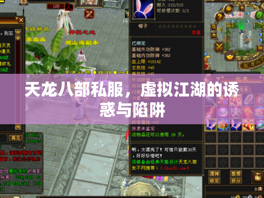 天龙八部私服，虚拟江湖的诱惑与陷阱