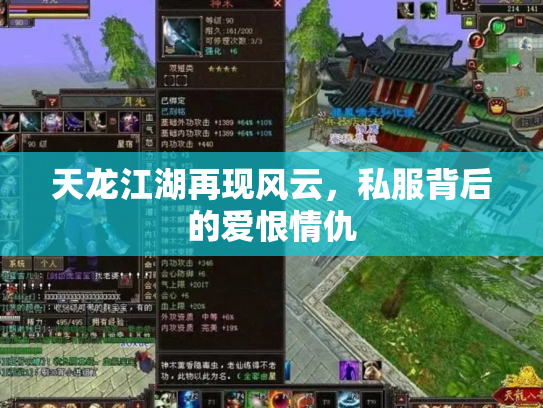 天龙江湖再现风云，私服背后的爱恨情仇