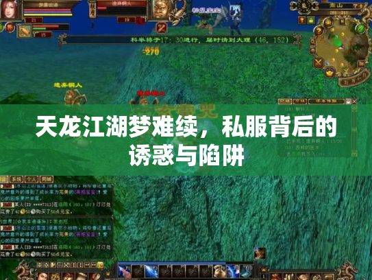 天龙江湖梦难续，私服背后的诱惑与陷阱