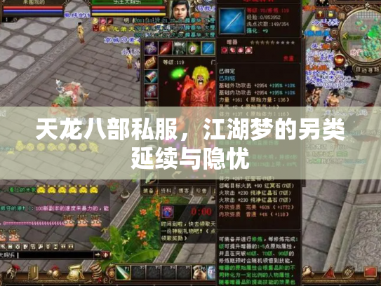 天龙八部私服，江湖梦的另类延续与隐忧