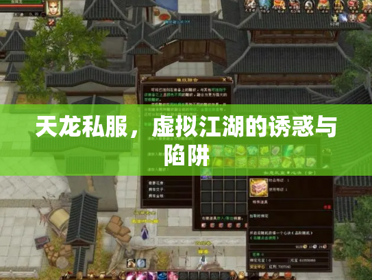 天龙私服，虚拟江湖的诱惑与陷阱