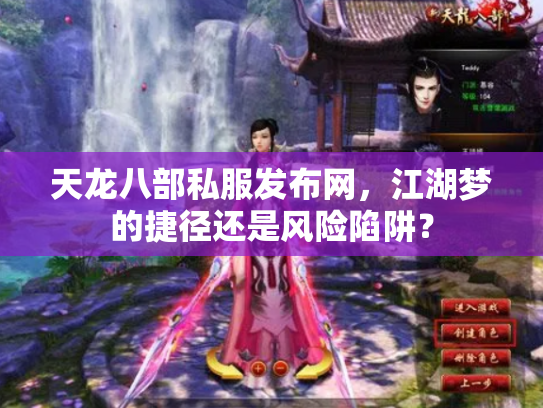 天龙八部私服发布网，江湖梦的捷径还是风险陷阱？