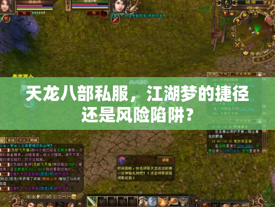 天龙八部私服，江湖梦的捷径还是风险陷阱？