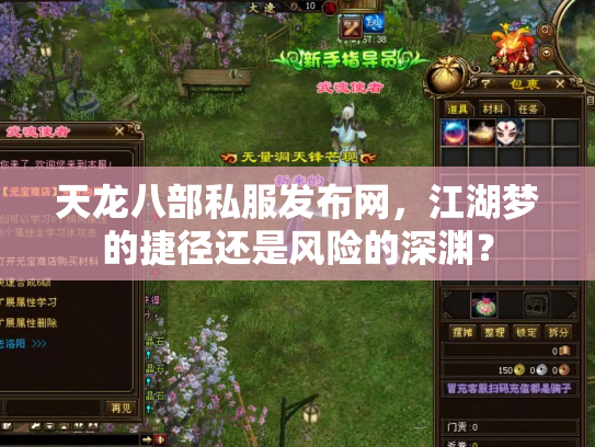 天龙八部私服发布网，江湖梦的捷径还是风险的深渊？