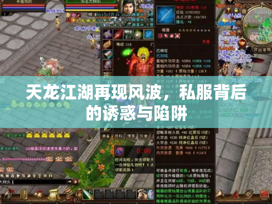 天龙江湖再现风波，私服背后的诱惑与陷阱