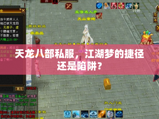 天龙八部私服，江湖梦的捷径还是陷阱？