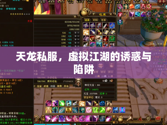 天龙私服，虚拟江湖的诱惑与陷阱