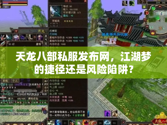 天龙八部私服发布网,江湖梦的捷径还是风险陷阱? 天龙八部私服发布网,江湖梦的捷径还是风险陷阱?