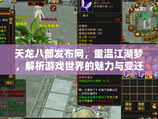 天龙八部发布网，重温江湖梦，解析游戏世界的魅力与变迁