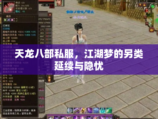 天龙八部私服,江湖梦的另类延续与隐忧 天龙八部私服,江湖梦的另类延续与隐忧