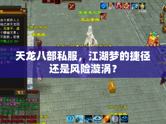 天龙八部私服,江湖梦的捷径还是风险漩涡? 天龙八部私服,江湖梦的捷径还是风险漩涡?