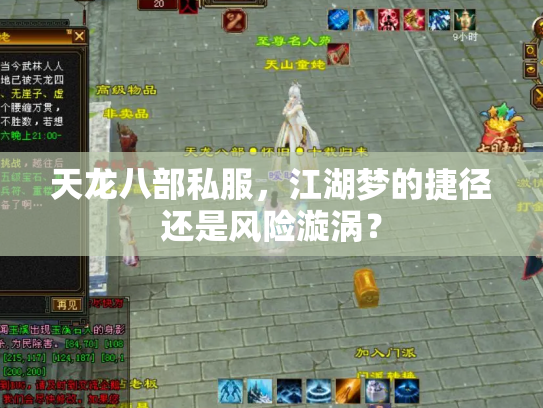 天龙八部私服,江湖梦的捷径还是风险漩涡? 天龙八部私服,江湖梦的捷径还是风险漩涡?