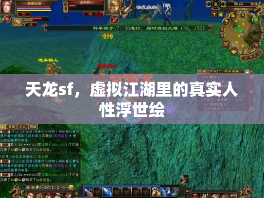 天龙sf,虚拟江湖里的真实人性浮世绘 天龙sf,虚拟江湖里的真实人性浮世绘