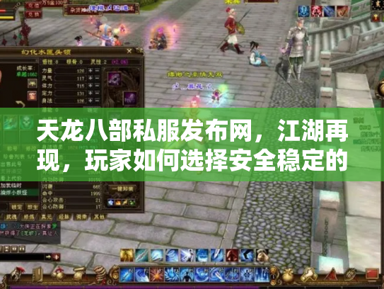 天龙八部私服发布网，江湖再现，玩家如何选择安全稳定的游戏环境？
