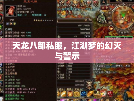 天龙八部私服,江湖梦的幻灭与警示 天龙八部私服,江湖梦的幻灭与警示