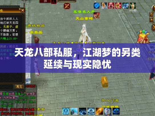 天龙八部私服,江湖梦的另类延续与现实隐忧 天龙八部私服,江湖梦的另类延续与现实隐忧