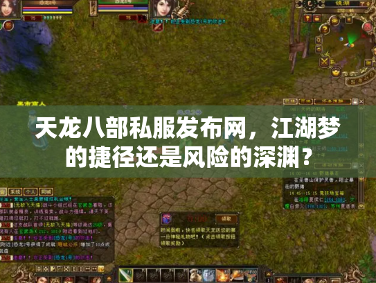 天龙八部私服发布网,江湖梦的捷径还是风险的深渊? 天龙八部私服发布网,江湖梦的捷径还是风险的深渊?