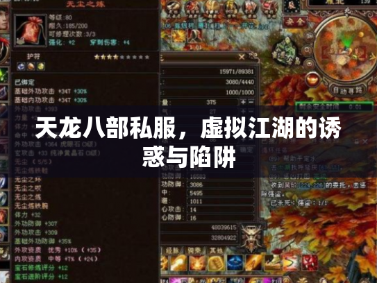 天龙八部私服,虚拟江湖的诱惑与陷阱 天龙八部私服,虚拟江湖的诱惑与陷阱