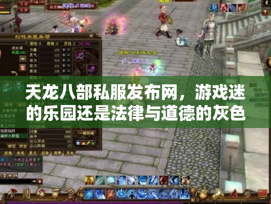 天龙八部私服发布网,游戏迷的乐园还是法律与道德的灰色地带? 天龙八部私服发布网,游戏迷的乐园还是法律与道德的灰色地带?