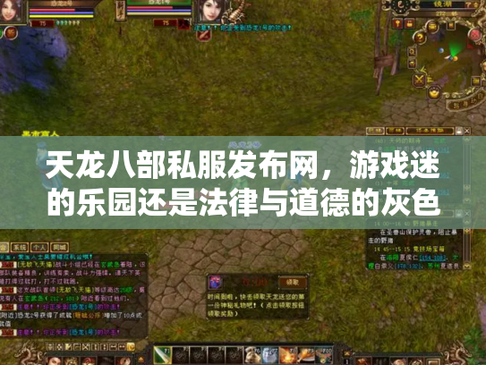 天龙八部私服发布网,游戏迷的乐园还是法律与道德的灰色地带? 天龙八部私服发布网,游戏迷的乐园还是法律与道德的灰色地带?