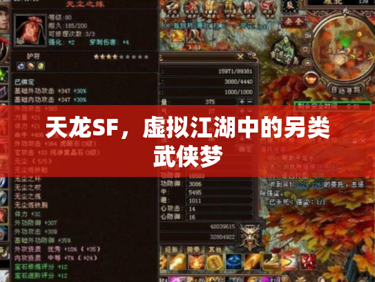 天龙SF，虚拟江湖中的另类武侠梦