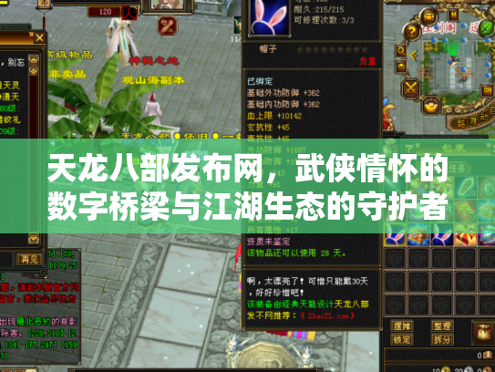 天龙八部发布网，武侠情怀的数字桥梁与江湖生态的守护者