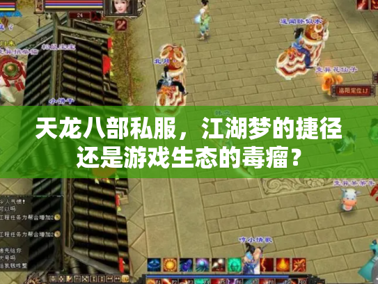 天龙八部私服，江湖梦的捷径还是游戏生态的毒瘤？
