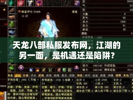 天龙八部私服发布网，江湖的另一面，是机遇还是陷阱？