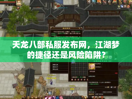 天龙八部私服发布网，江湖梦的捷径还是风险陷阱？