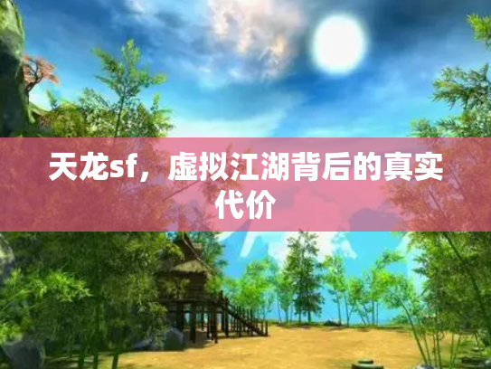 天龙sf，虚拟江湖背后的真实代价