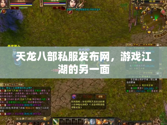 天龙八部私服发布网，游戏江湖的另一面