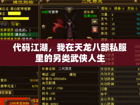 代码江湖，我在天龙八部私服里的另类武侠人生